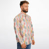 chemise rose à imprimé cactus pour homme