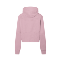 Dos du sweat demi-zip à capuche enfant fille mauve
