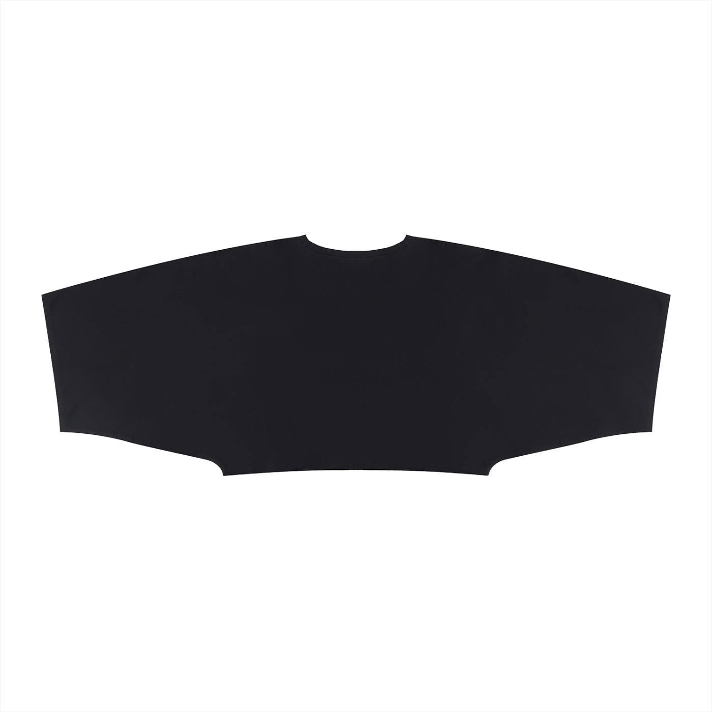 Packshot dos du t-shirt boxy original femme noir