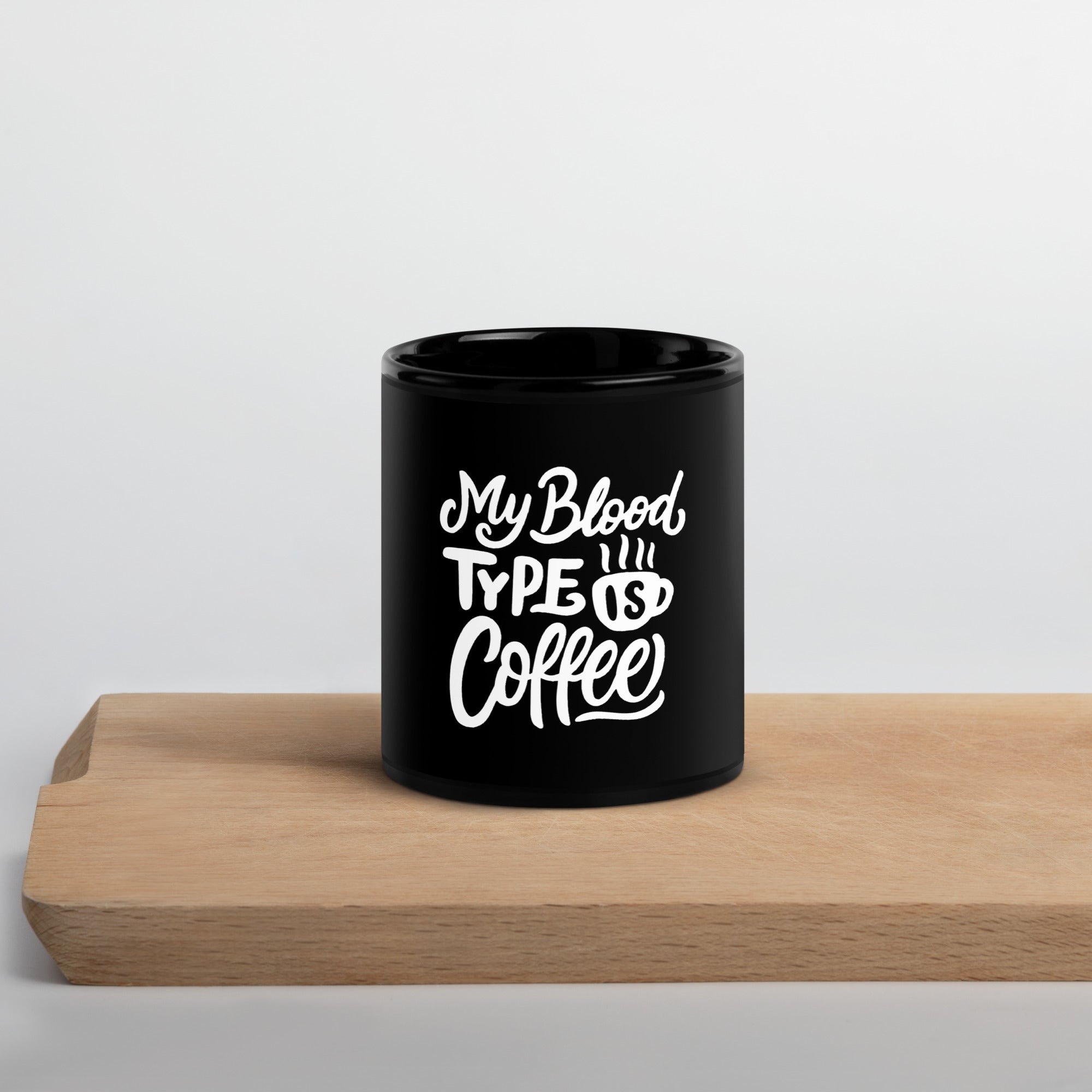 Mug brillant noir - Fan de café