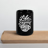 Mug brillant noir - Fan de café