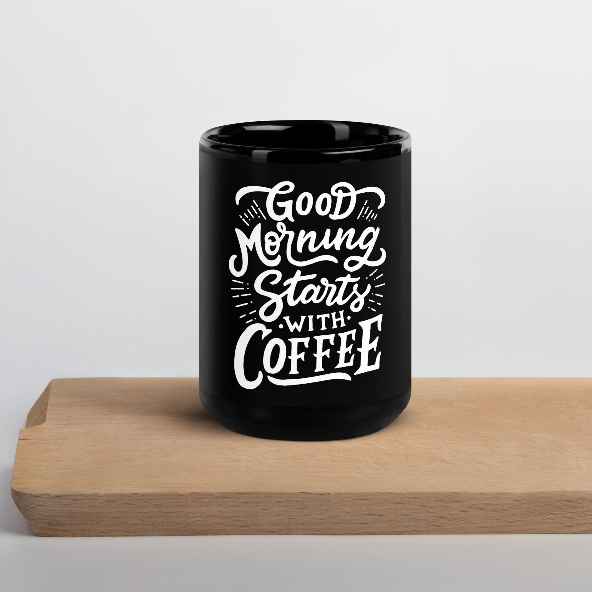 Mug brillant noir - Fan de café