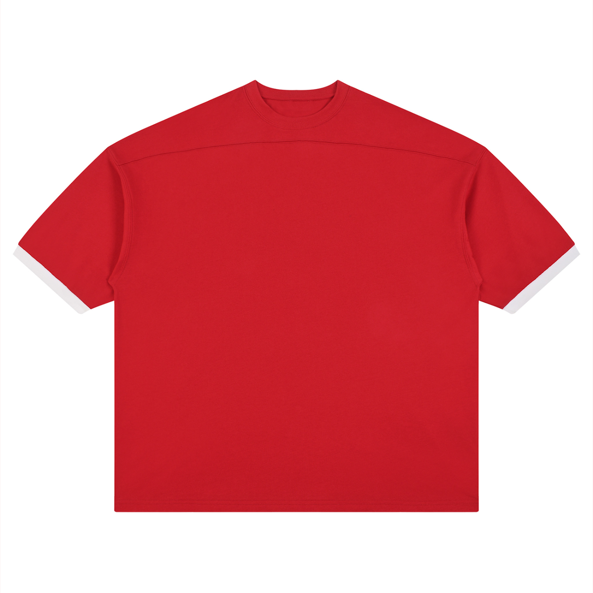 T-shirt Colorblock Épaule Tombante Original Noir — Streetwear Belge