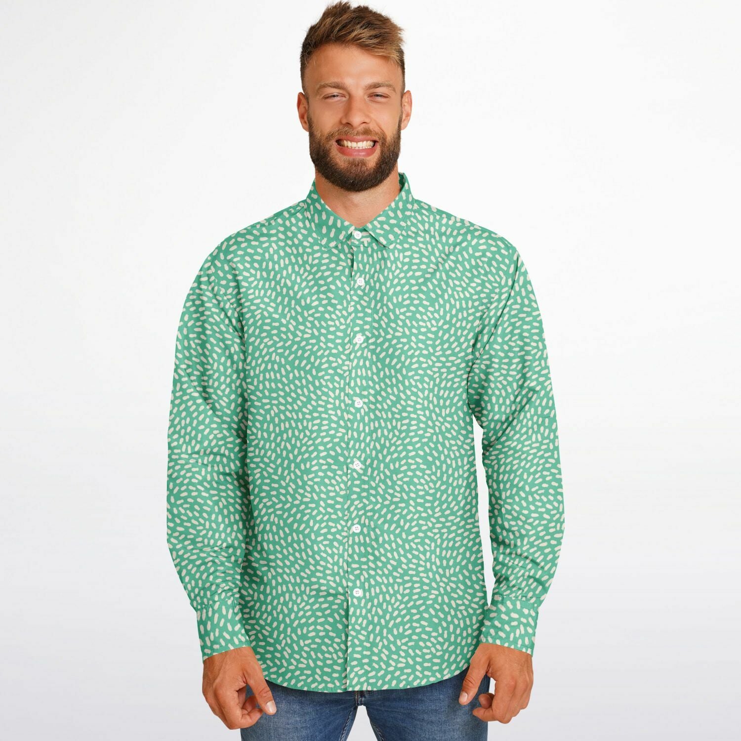 chemise élégante pour homme manches longues