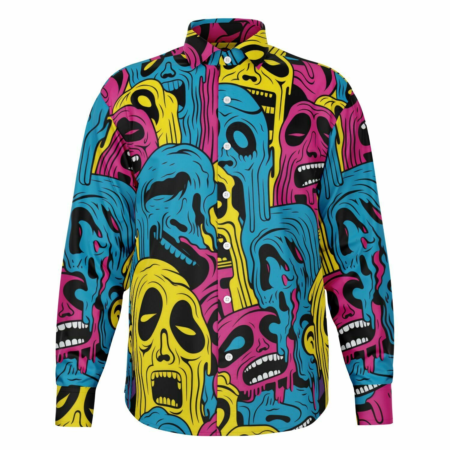 Chemise homme manches longues - fantome fluo