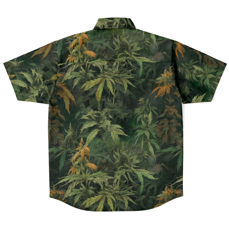 Chemise Homme Manches Courtes - Cannabis