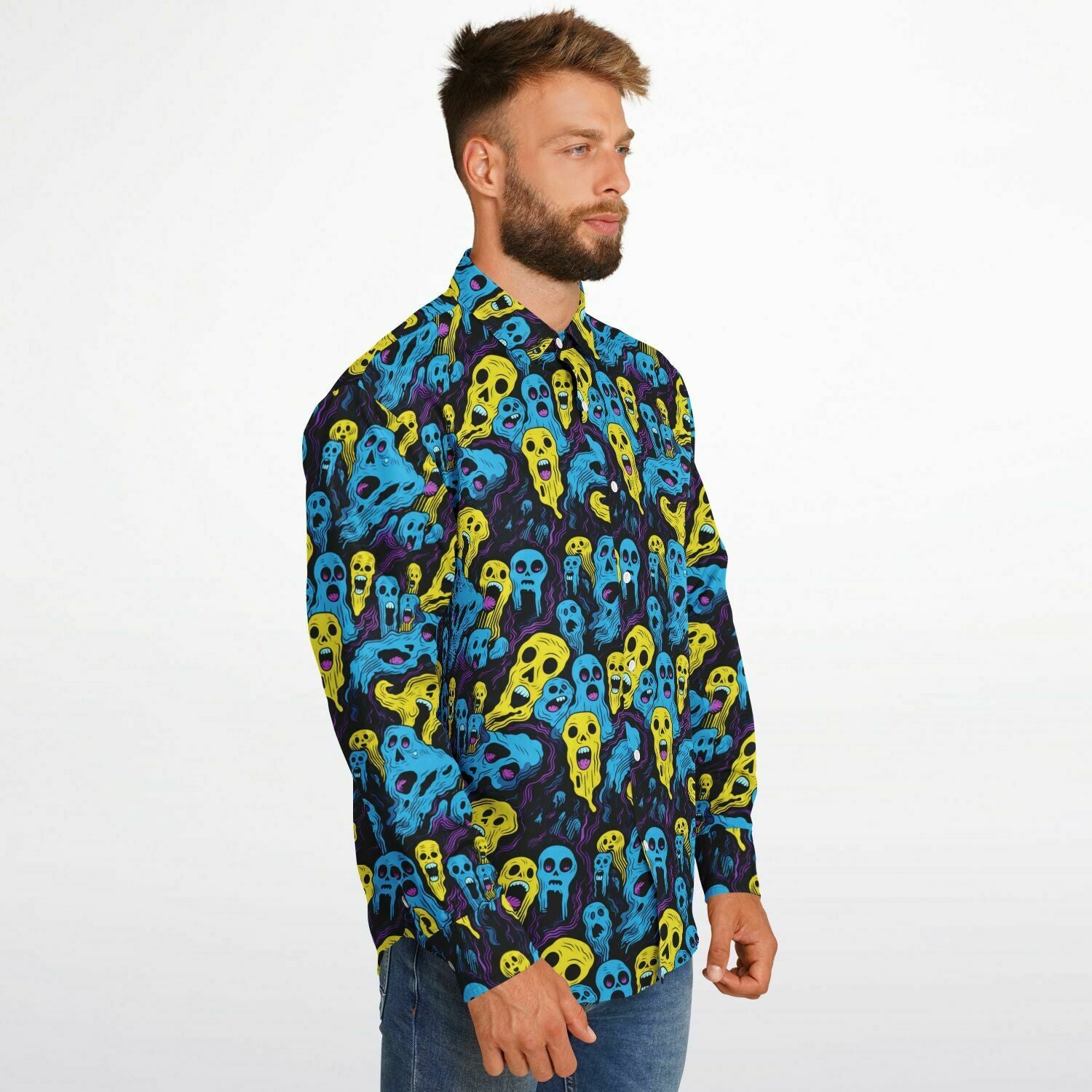 chemise à col pour homme Ghost