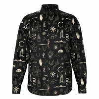 chemise cow-boy noire avec manches longues