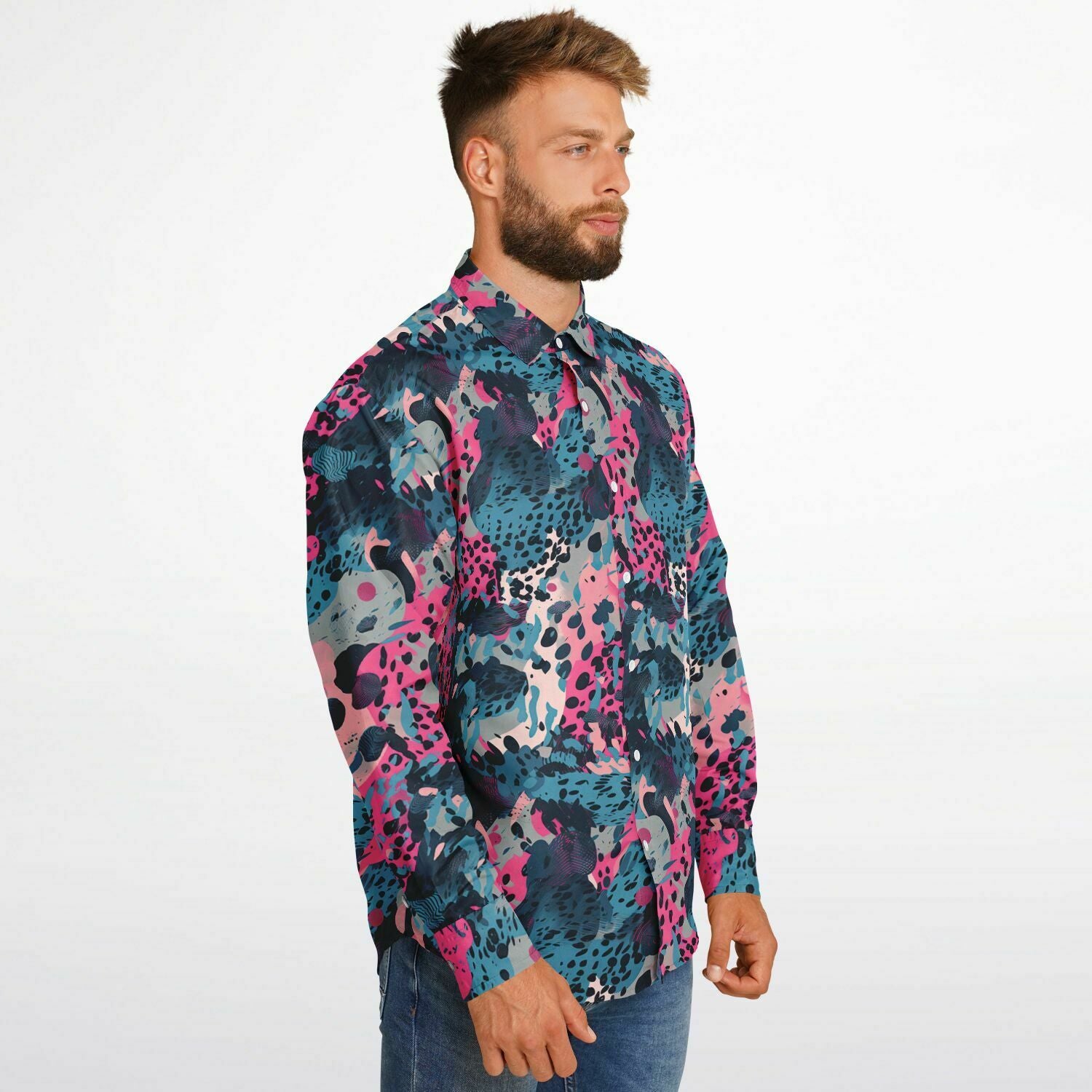 chemise homme au style original manches longues