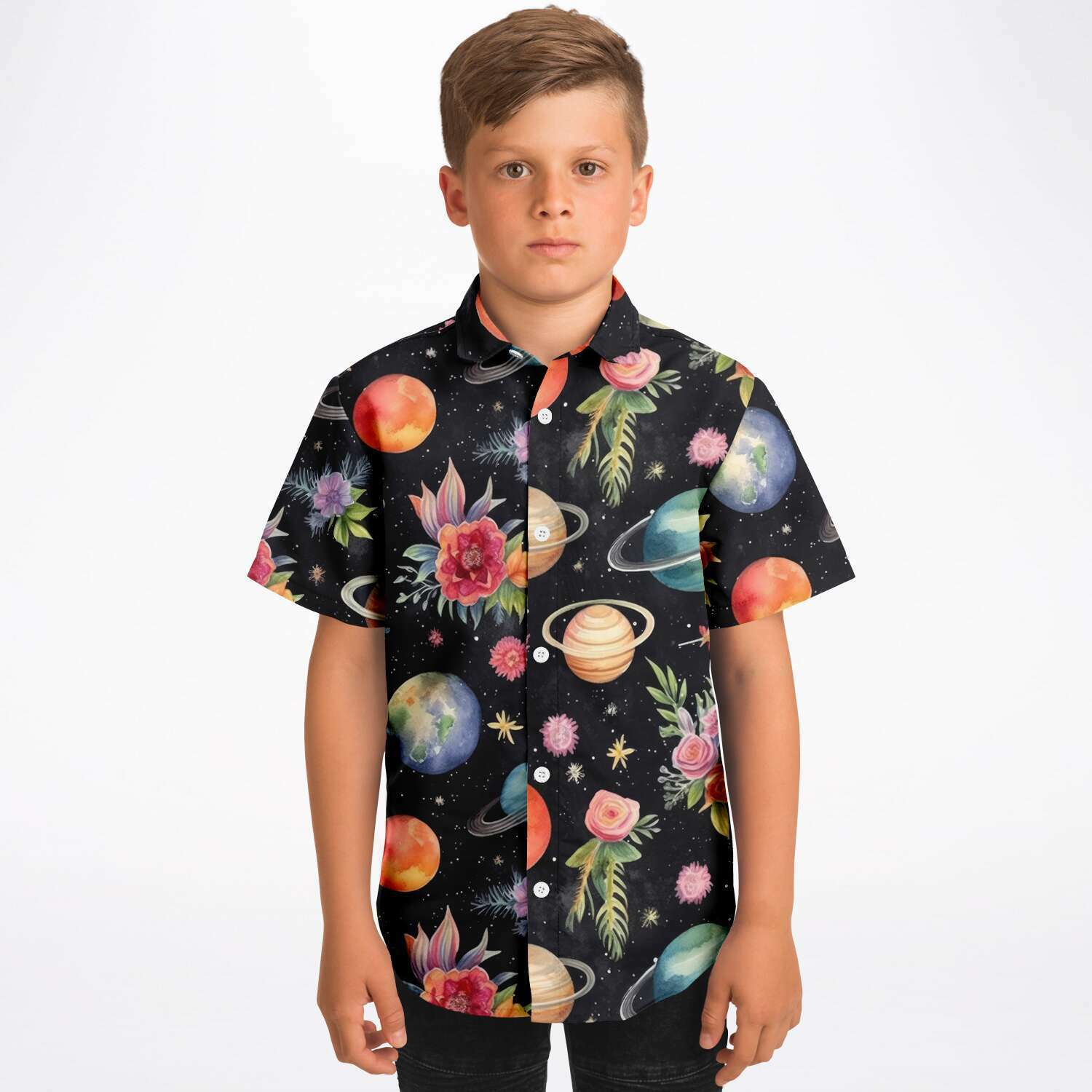 chemise garçon originale thème astronaute