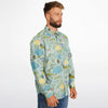 chemise florale pour homme en vert clair