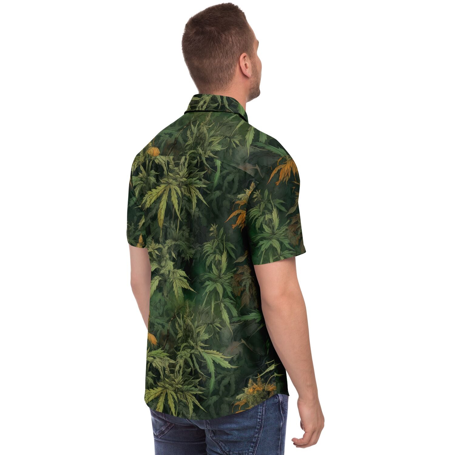 chemise décontractée homme cannabis