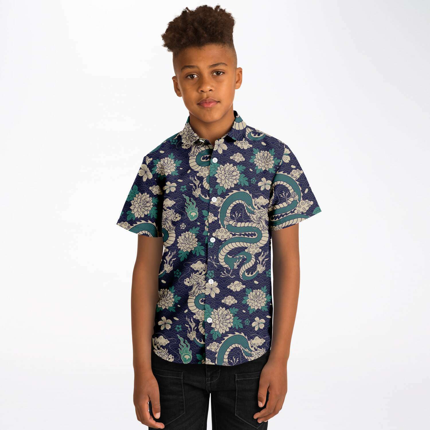 chemise colorée dragon pour garçon