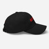 Casquette belge NETFRITE – profil droit, visière courbée et œillets brodés