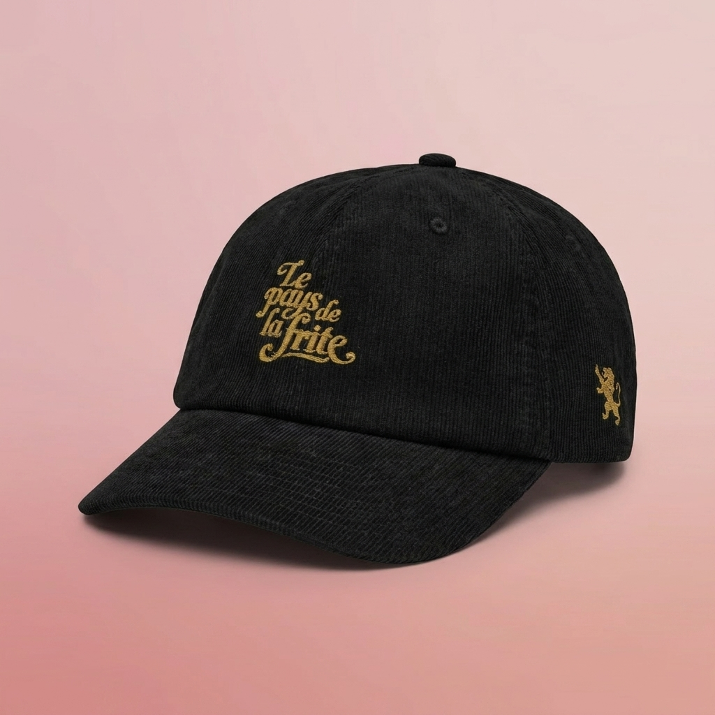 Casquette en velours côtelé