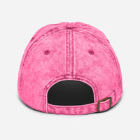 Casquette bronzette vintage rose délavée vue de dos, boucle à pression métal réglable