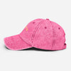 Casquette bronzette originale rose délavée vue de profil gauche, dad cap 6 pans non structurée
