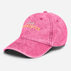 Casquette bronzette originale rose délavée vue trois quarts gauche, broderie été