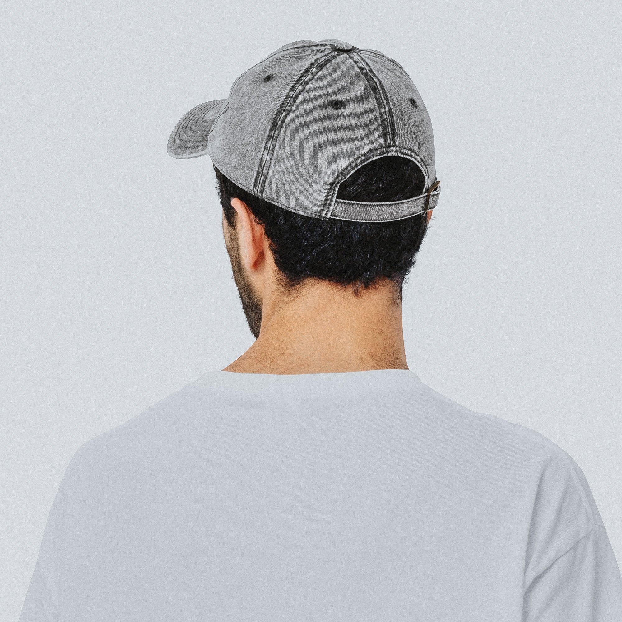 Casquette femme « Chilling » – Gris Délavé &amp; Broderie Rose