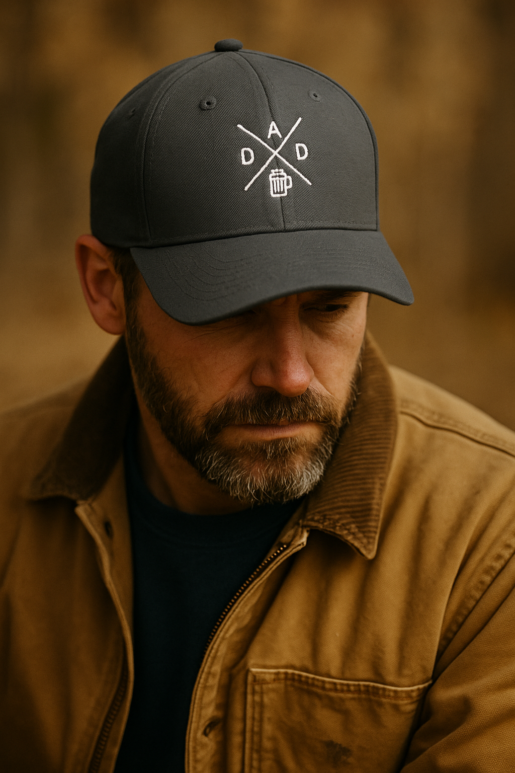 Casquette brodée FLEXFIT - "DAD" (Devant et derrière)