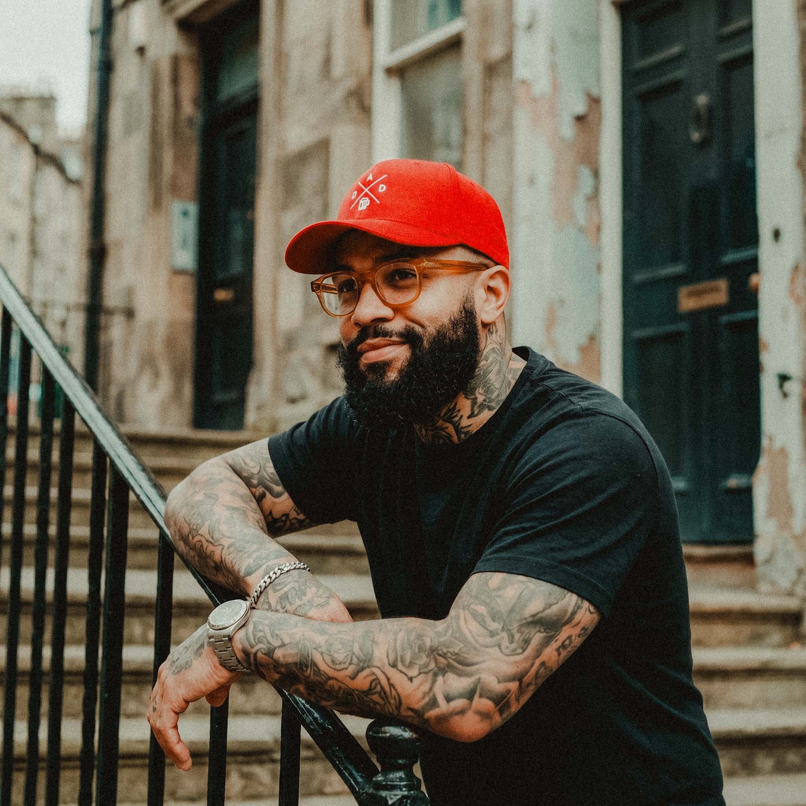 Casquette brodée FLEXFIT - "DAD" (Devant et derrière)