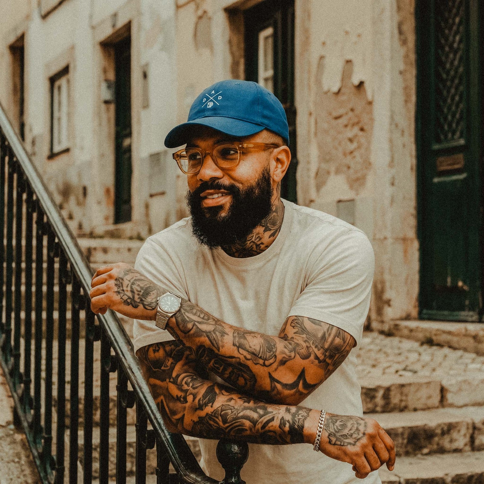 Casquette brodée FLEXFIT - "DAD" (Devant et derrière)