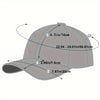 Guide des tailles casquette ajustable Roi de Pique, tour de tête 56-61 cm