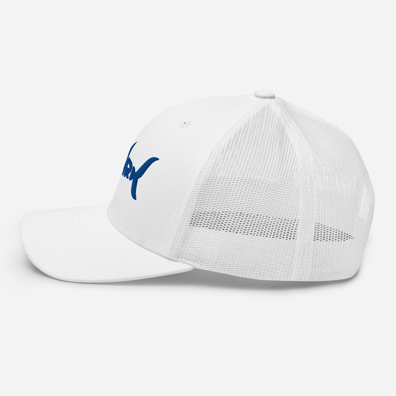 Casquette trucker requin SHARK blanche, profil gauche