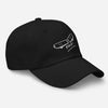 Casquette skate brodée FVCK noire vue trois quarts droite