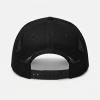 Dos de la casquette skate trucker noire avec fermeture snapback réglable