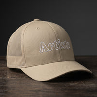 Casquette trucker kaki brodée Artiste typo vintage streetwear CHT'M Boutique