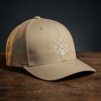 Casquette trucker DAD kaki avec logo brodé DAD et chope de bière - CHT'M Boutique