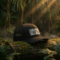 Casquette trucker Eyes of the Tiger - ambiance jungle, logo brodé yeux de tigre - CHT'M Boutique