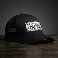 Casquette trucker Eyes of the Tiger Noir avec logo brodé yeux de tigre - CHT'M Boutique