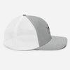 Casquette trucker Good Vibes Only gris chiné et blanc, profil droit