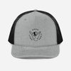 Casquette trucker Good Vibes Only gris chiné et noir, shaka brodé, vue de face