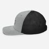 Casquette trucker Good Vibes Only gris chiné et noir, profil gauche