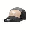 casquette homme five panel noir beige