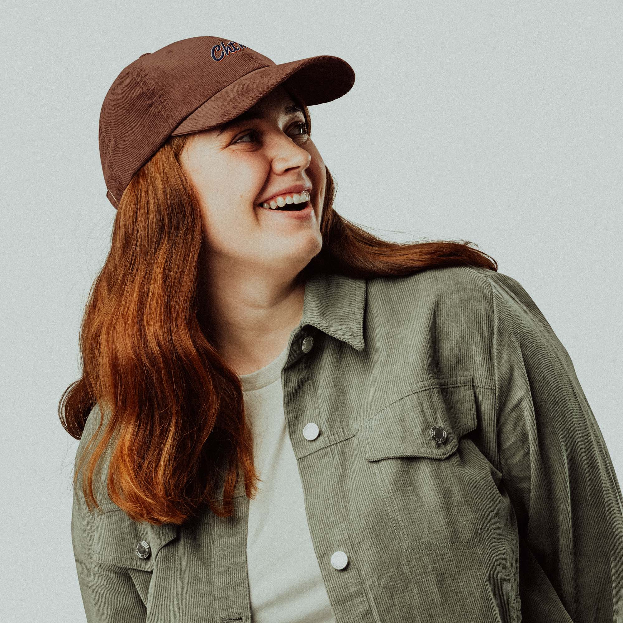 Casquette en velours côtelé - "Cht'm"