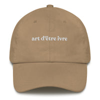 Casquette baseball art d'être ivre noir CHT'M Boutique