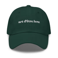 Casquette baseball art d'être ivre noir style streetwear CHT'M Boutique
