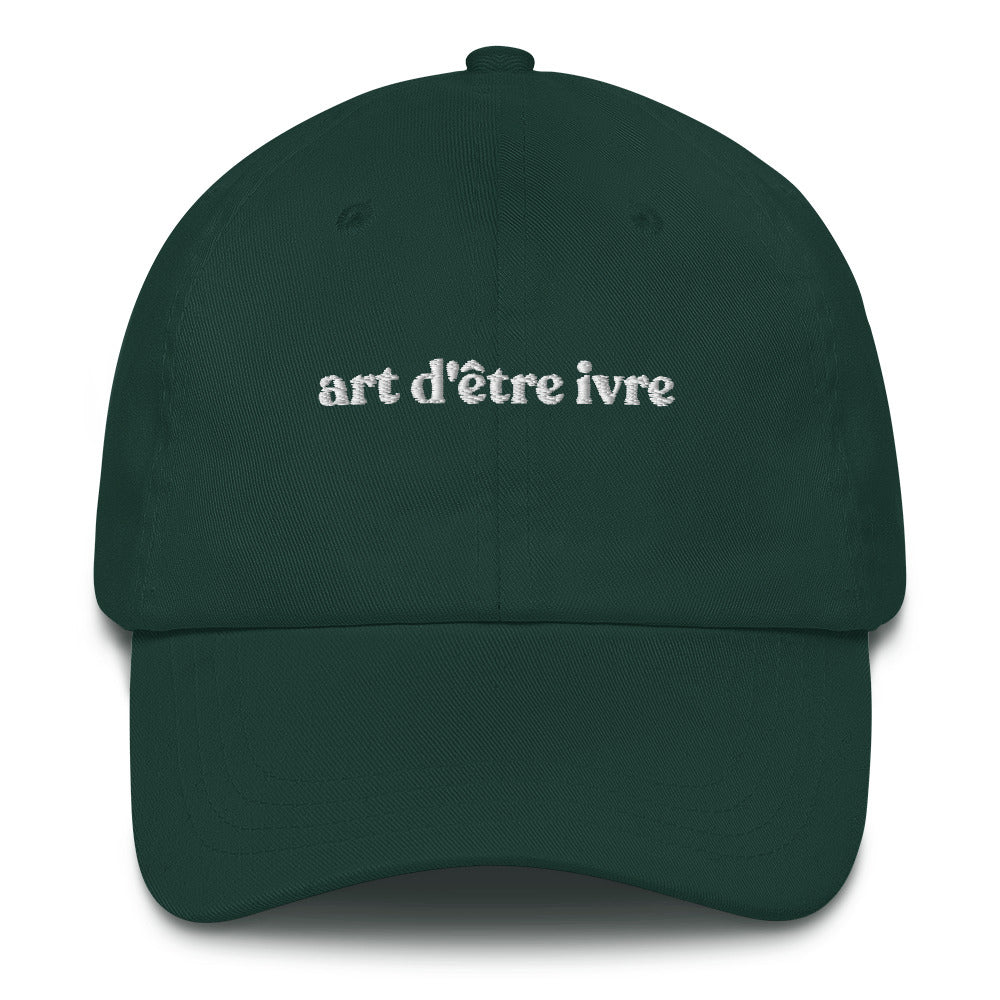 Casquette baseball art d'être ivre noir CHT'M Boutique