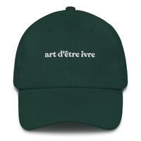 Casquette baseball art d'être ivre noir CHT'M Boutique