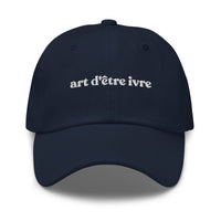 Casquette baseball art d'être ivre noir portée en situation CHT'M Boutique