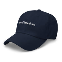 Casquette baseball art d'être ivre noir style streetwear CHT'M Boutique