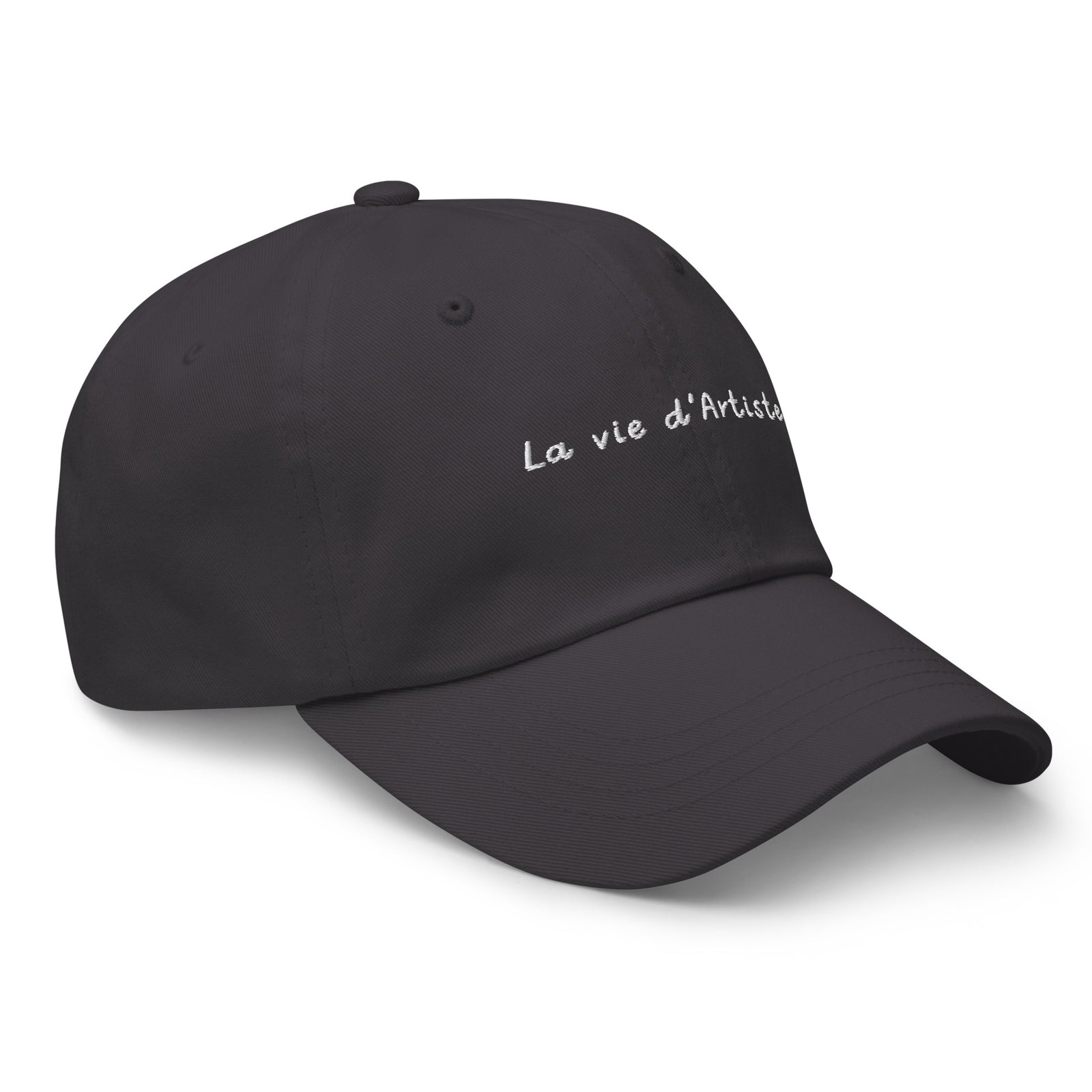 Casquette baseball la vide d'artiste noir vue avant CHT'M Boutique