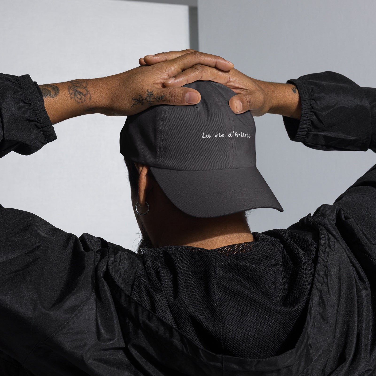 Casquette baseball la vide d'artiste noir style streetwear CHT'M Boutique