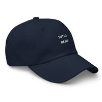 Casquette baseball tutto bene noir vue de trois quarts CHT'M Boutique