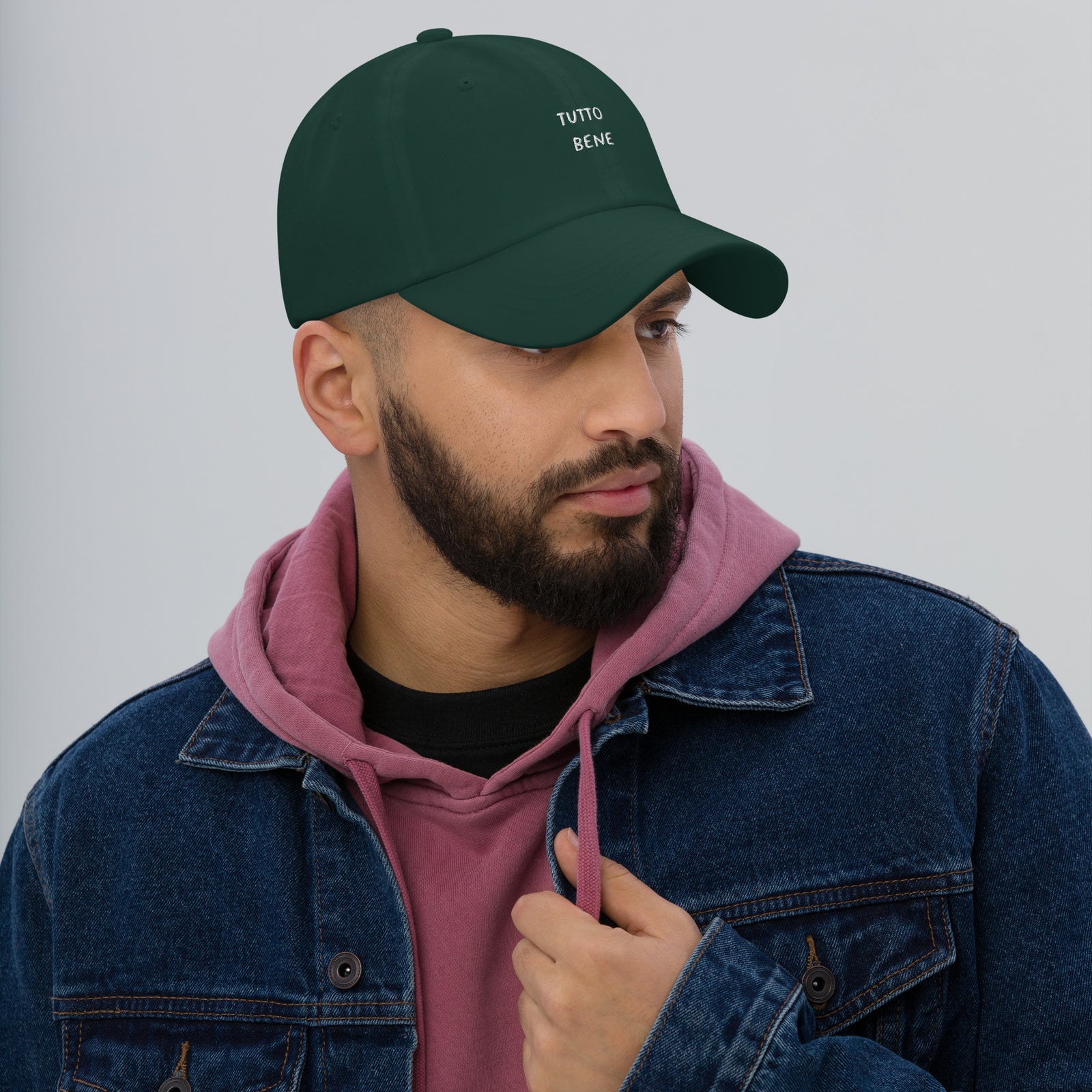 Casquette baseball tutto bene noir vue de dos CHT'M Boutique