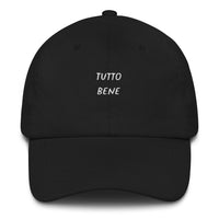 Casquette baseball tutto bene noir coloris présenté CHT'M Boutique